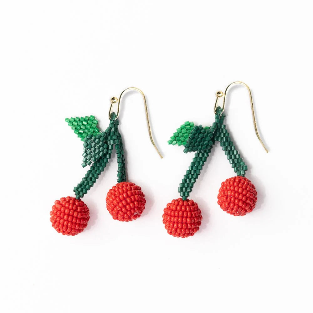 Lottie Cherry Cluster Earrings