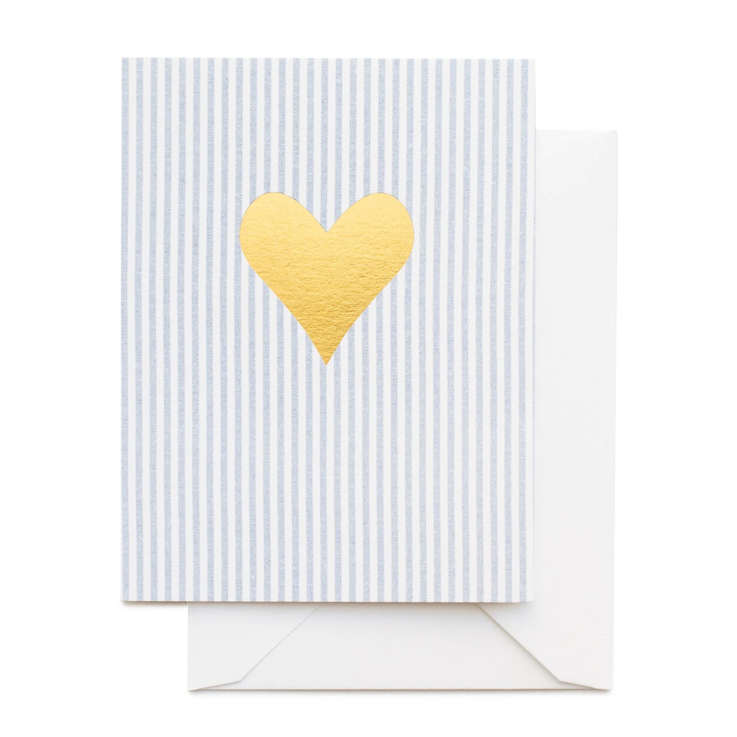 Ticking Stripe Heart - Blank