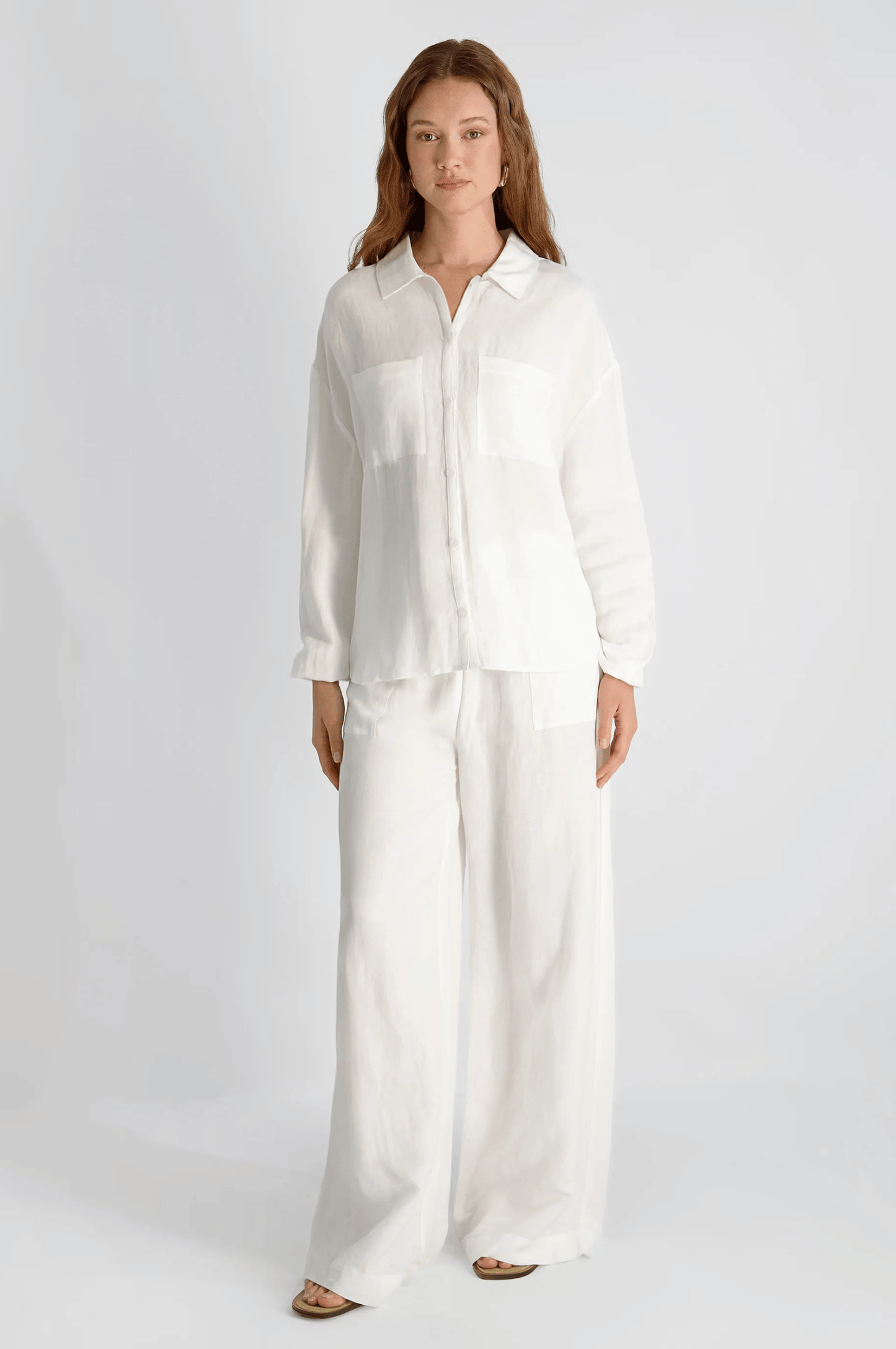 Cooper Linen Blouson Sleeve Top
