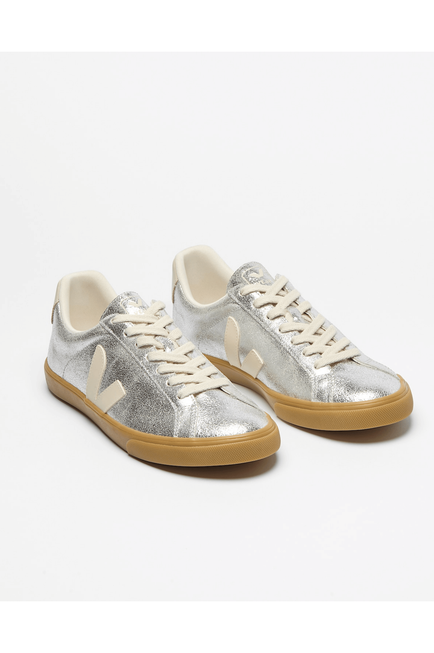 Esplar Logo Suede - Silver Pierre Natural