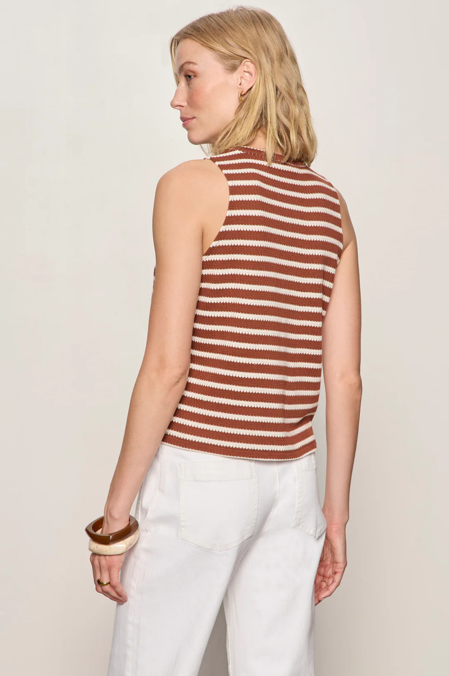Campari Tank - Clay Stripe