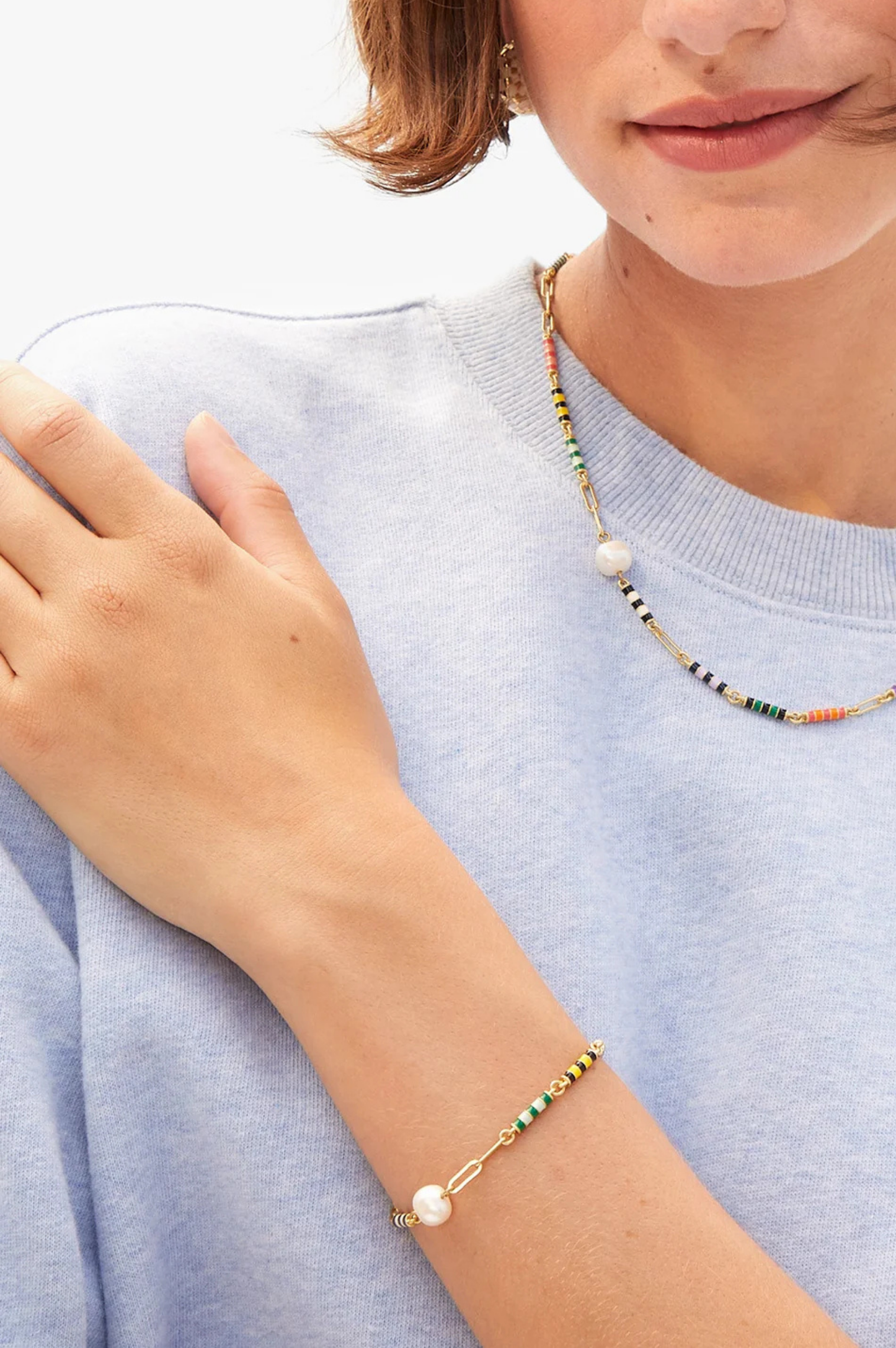Le Stripe Pearl Bracelet