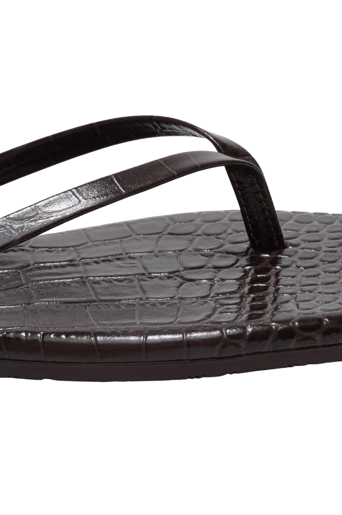 Square Toe Lily Croc - Carob
