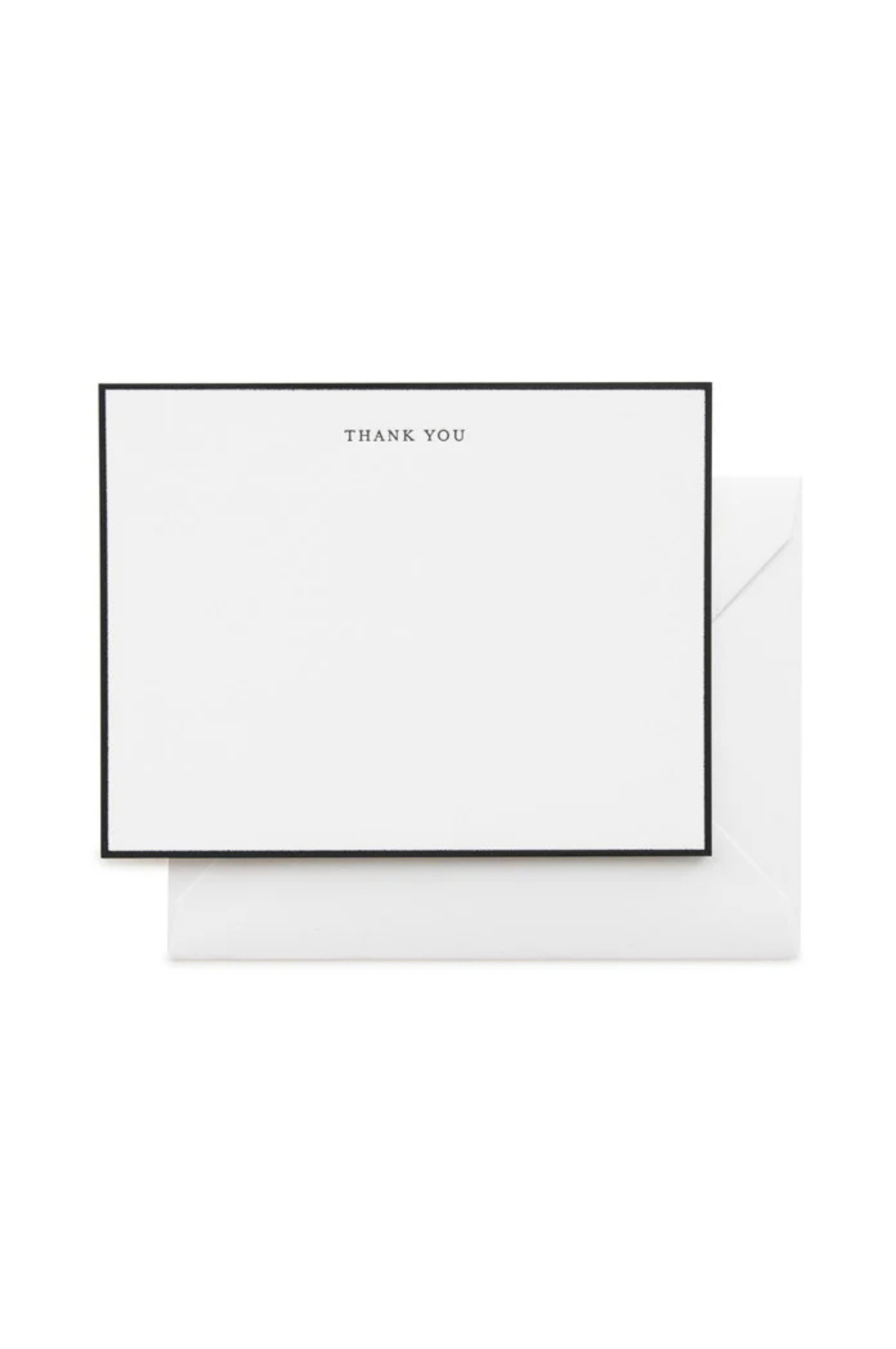 Thank You Notecard Set - Black