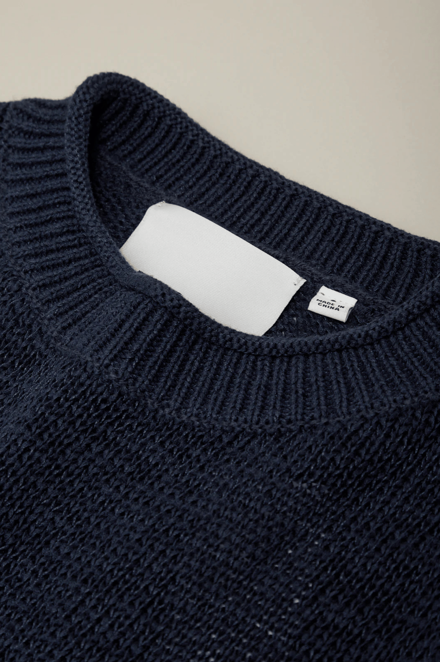 Terri Roll Edge Short Sleeve Sweater - Dark Blue