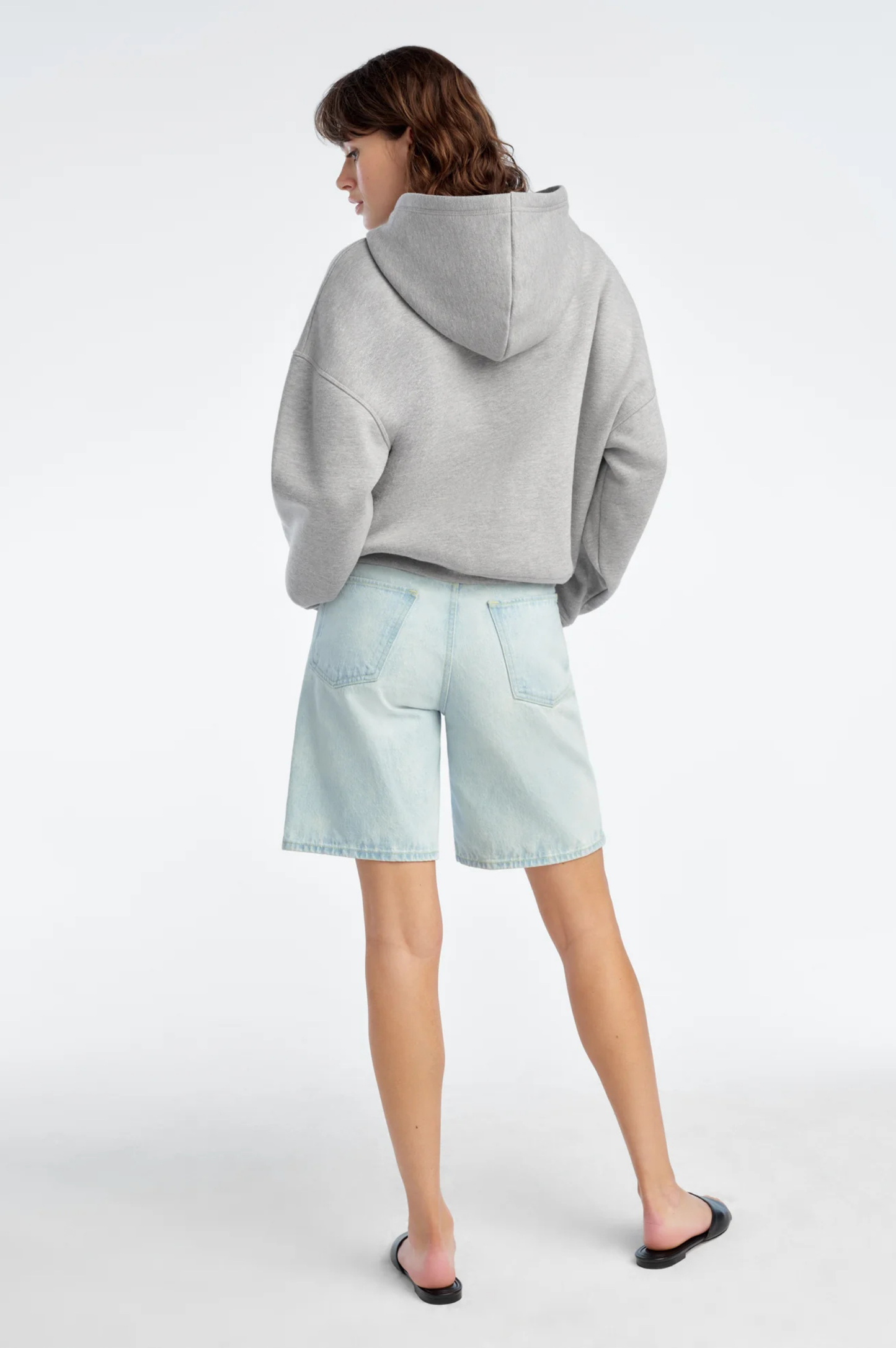 The Collegiate Embossed Hoodie - Heather Grey