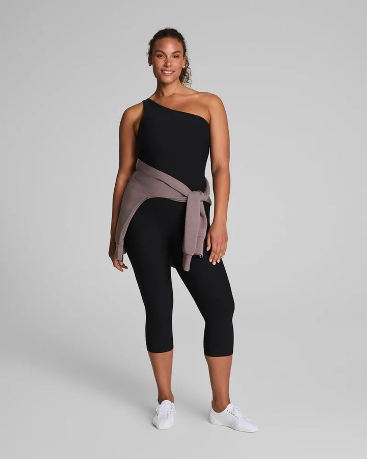 Bare Essentials Asymmetrical Tank - Very Black