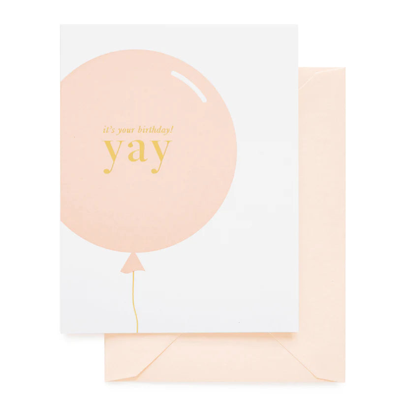 Yay Birthday Balloon - Birthday Card