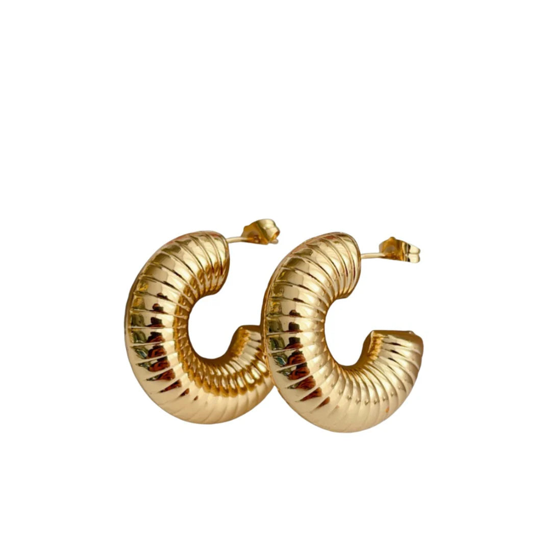 Ripple Hoop - Gold