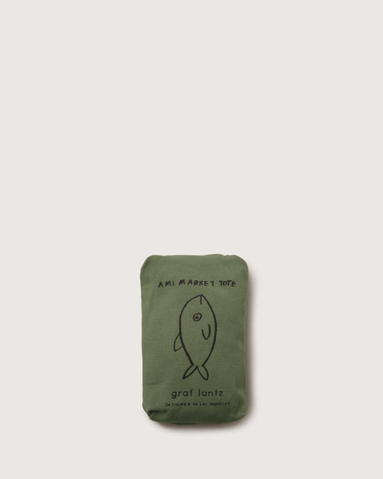 Ami Net Market Tote- Army