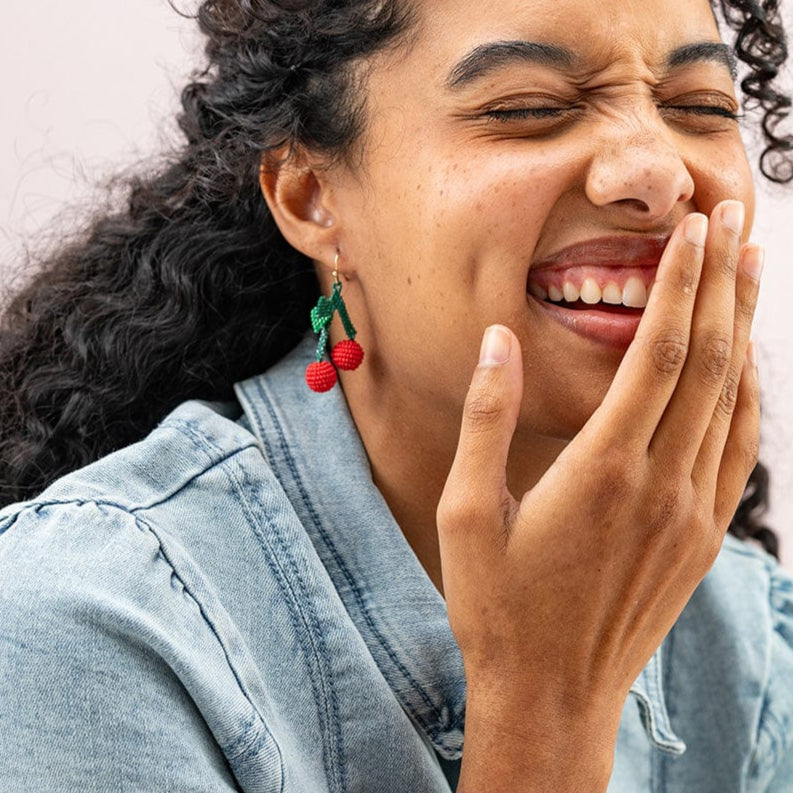 Lottie Cherry Cluster Earrings