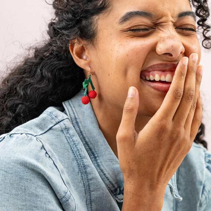 Lottie Cherry Cluster Earrings