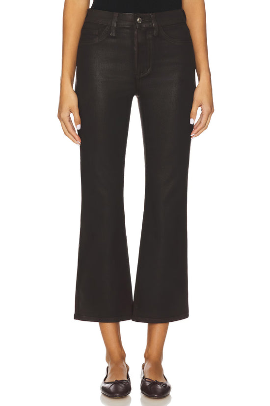 Lennon High Rise Crop Boot - Coated Mocha