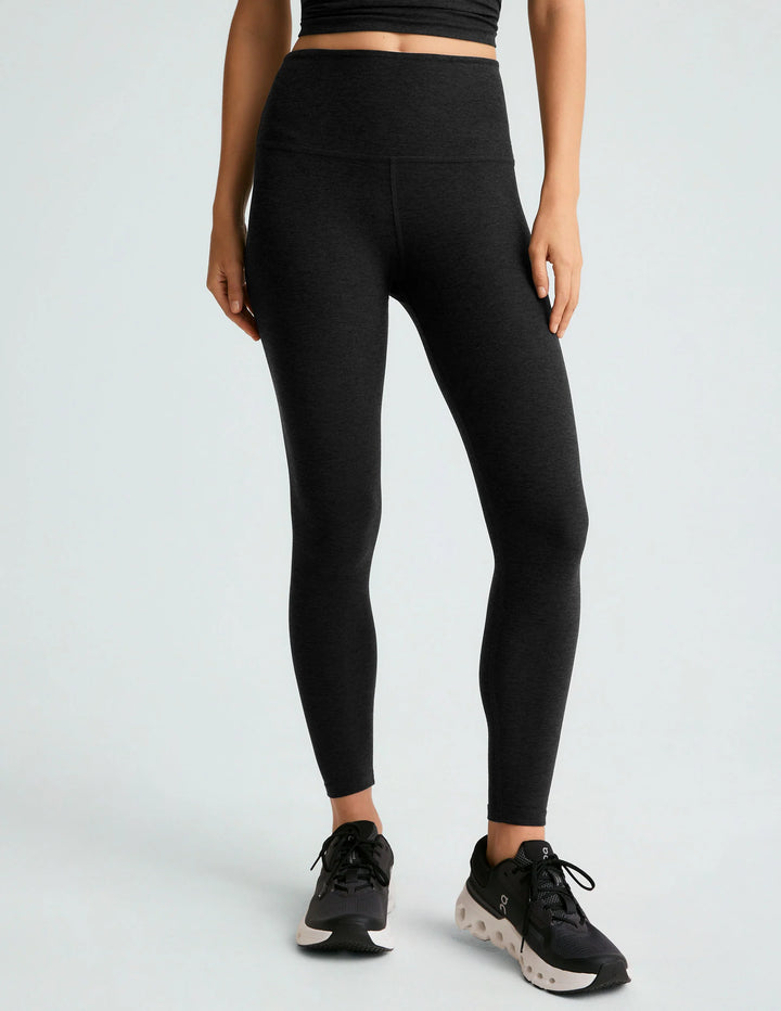 Spacedye Caught Midi HW Leggings - Darkest Night