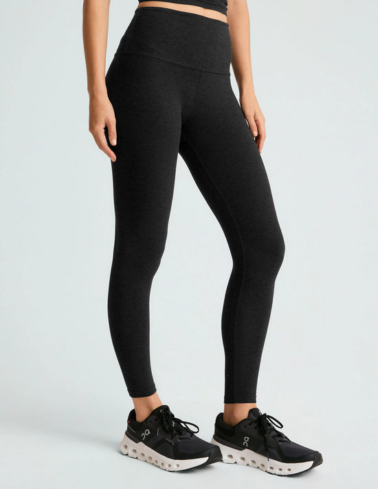 Spacedye Caught Midi HW Leggings - Darkest Night