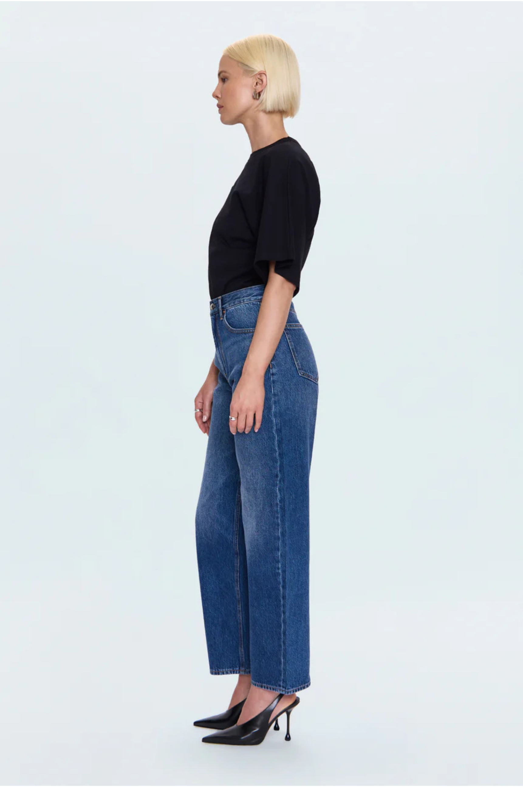 Wes High Rise Barrel Jean - Premiere