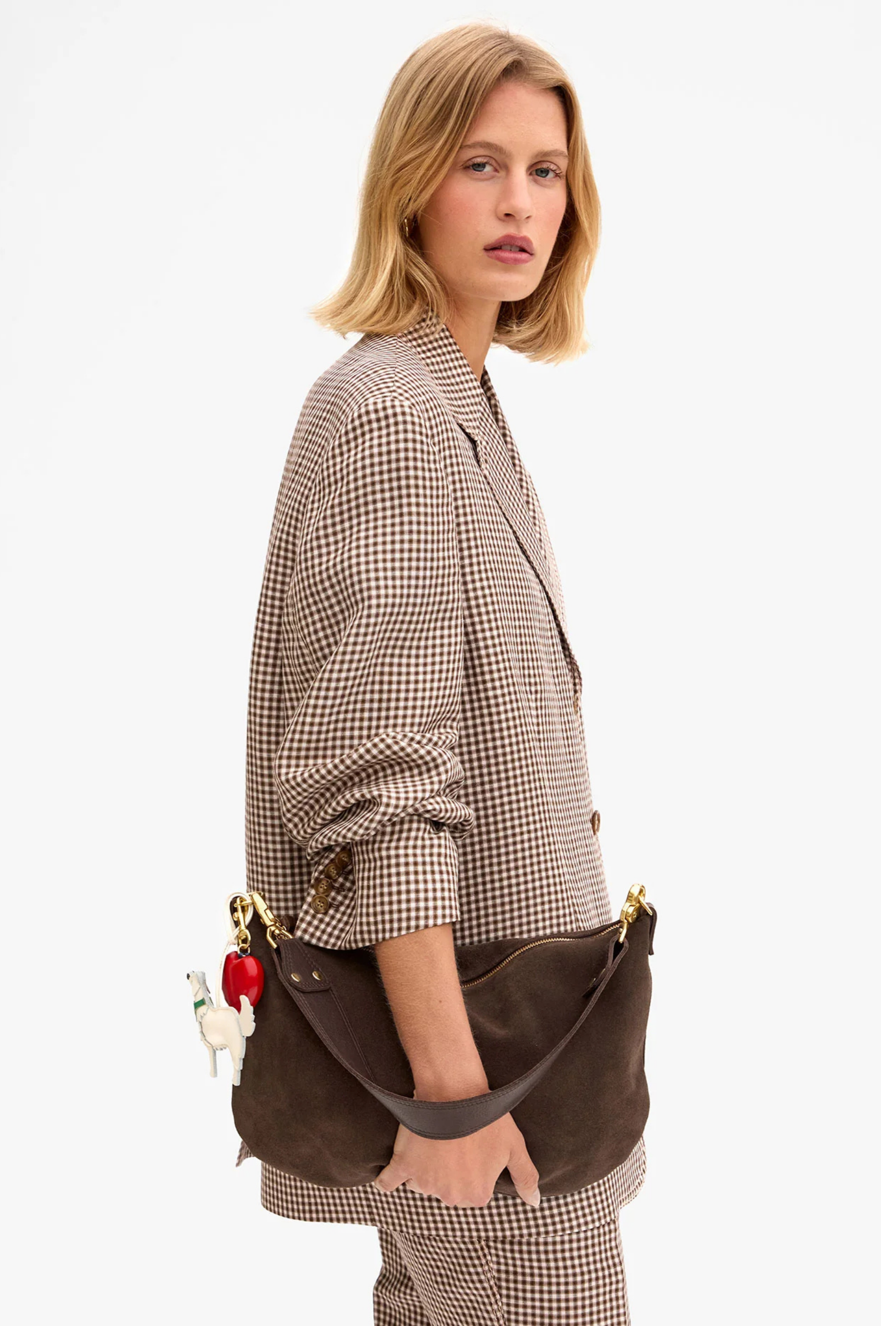 Moyen Messenger - Suede - Chocolate