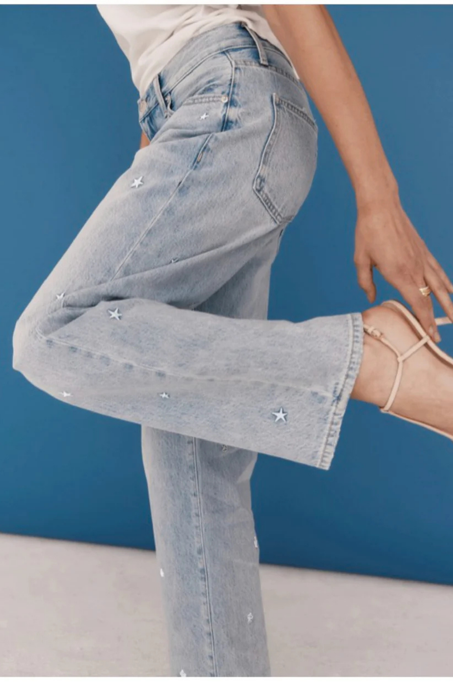 Lexi Mid Rise Bowed Straight - Stellar Vintage
