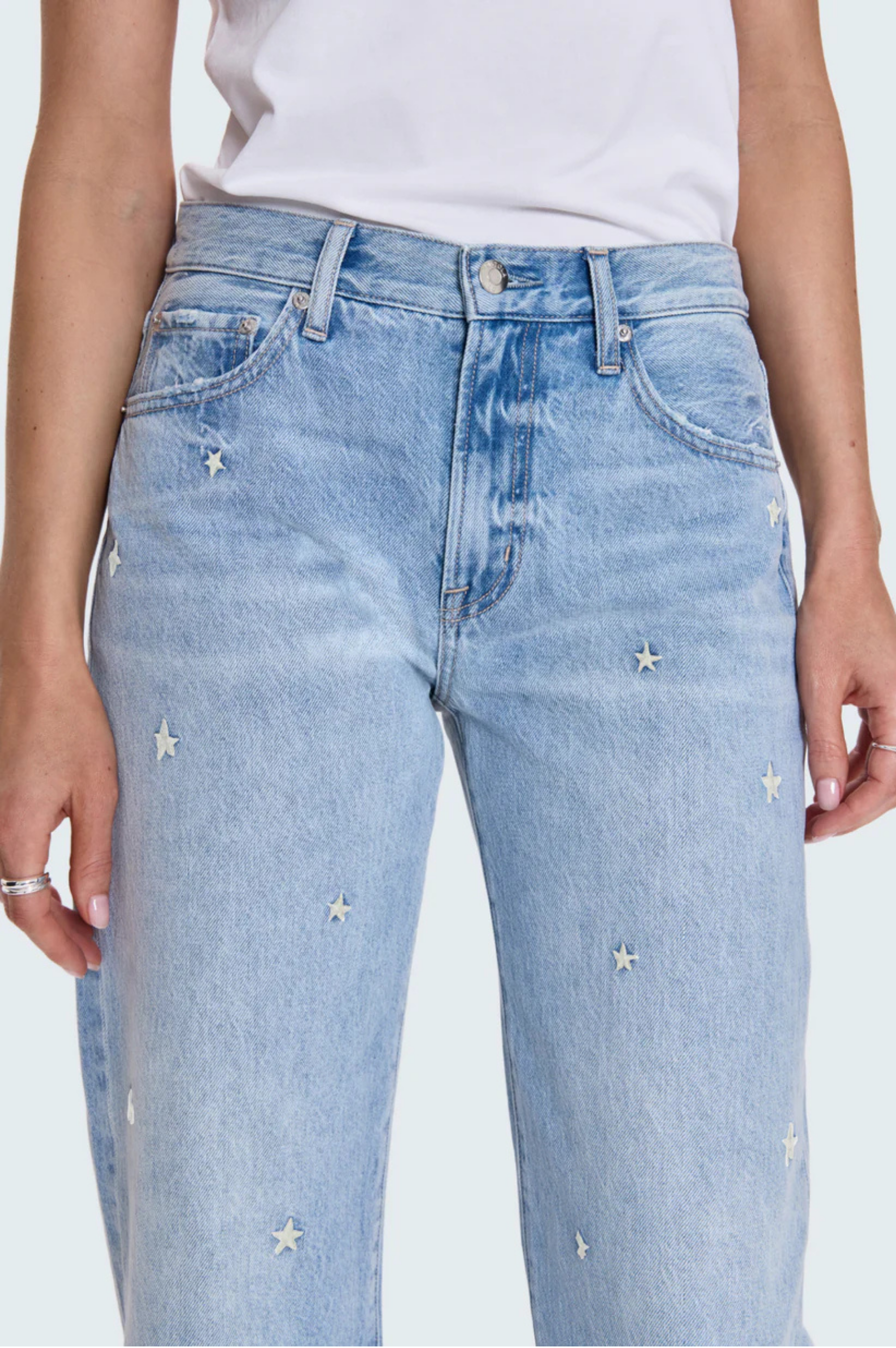 Lexi Mid Rise Bowed Straight - Stellar Vintage