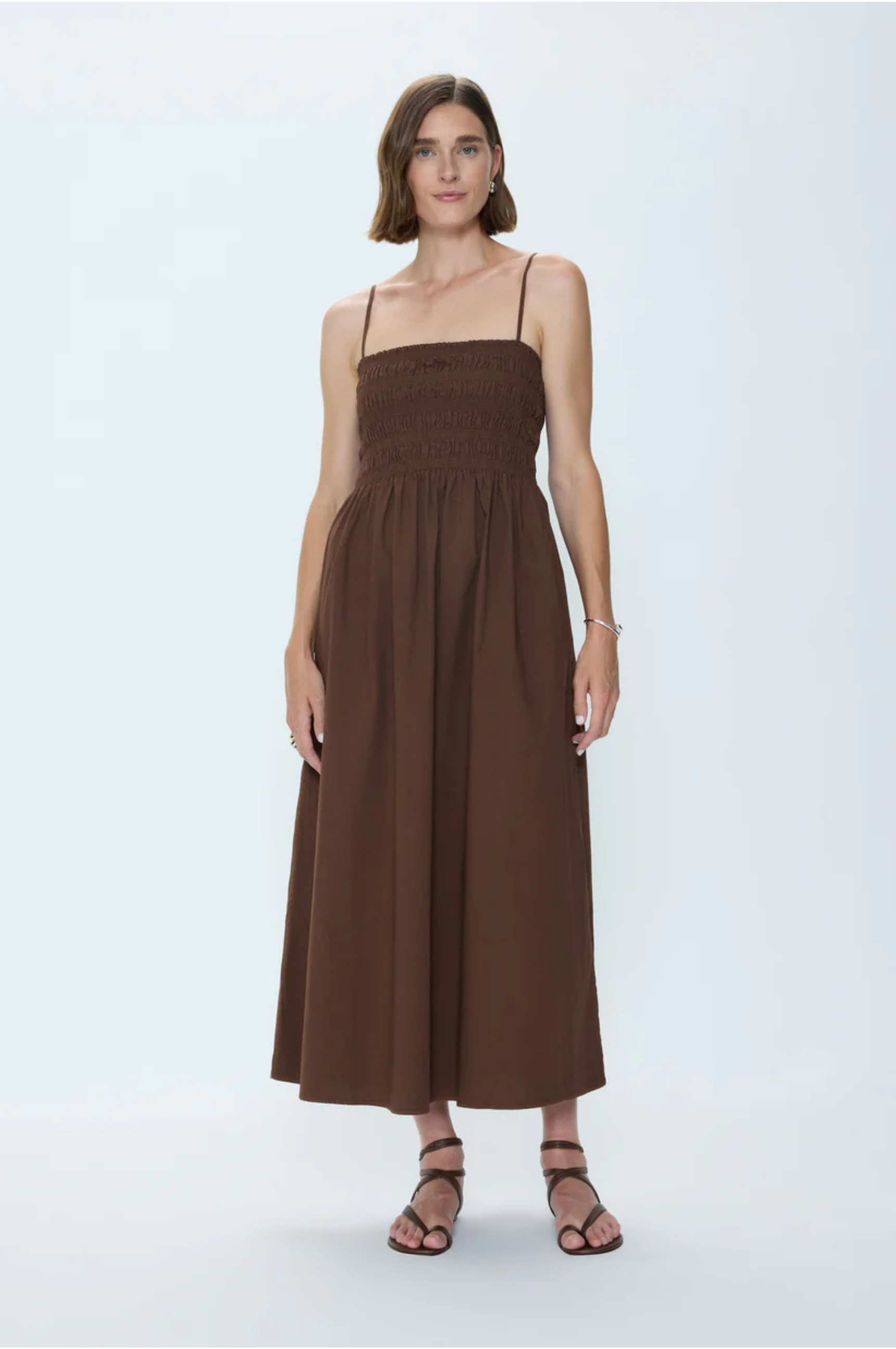 Bianca Shirred Bodice Dress - Bruna