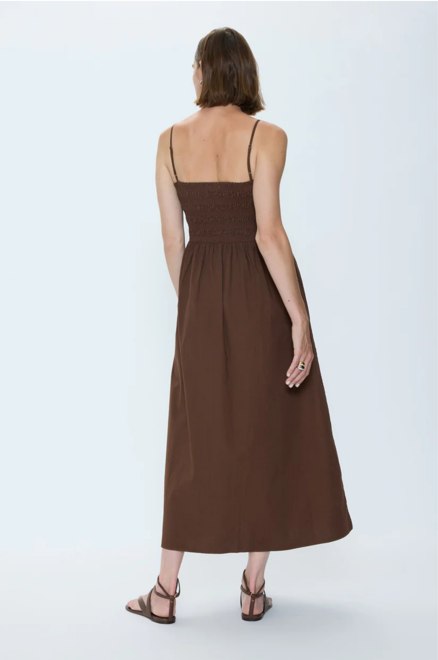 Bianca Shirred Bodice Dress - Bruna