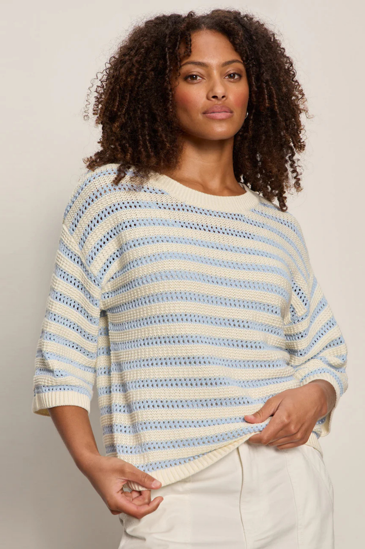 Elle Sweater Tee - Blue Aura/Collagen