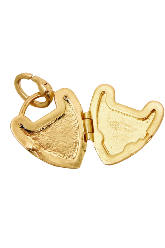 Padlock Locket - Vintage Gold