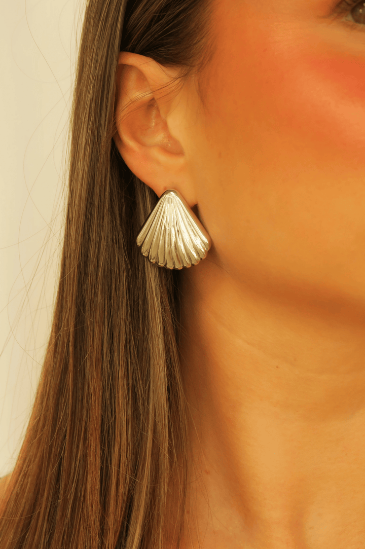 Lani Shell Studs - Silver