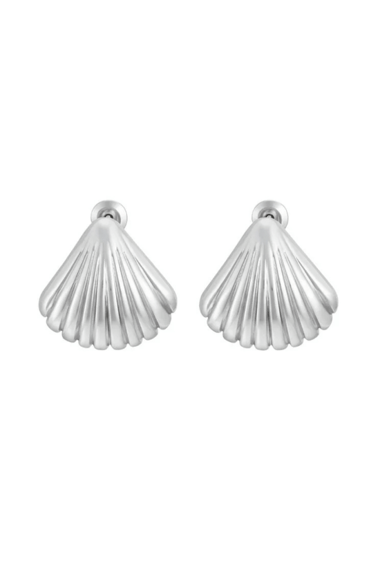 Lani Shell Studs - Silver