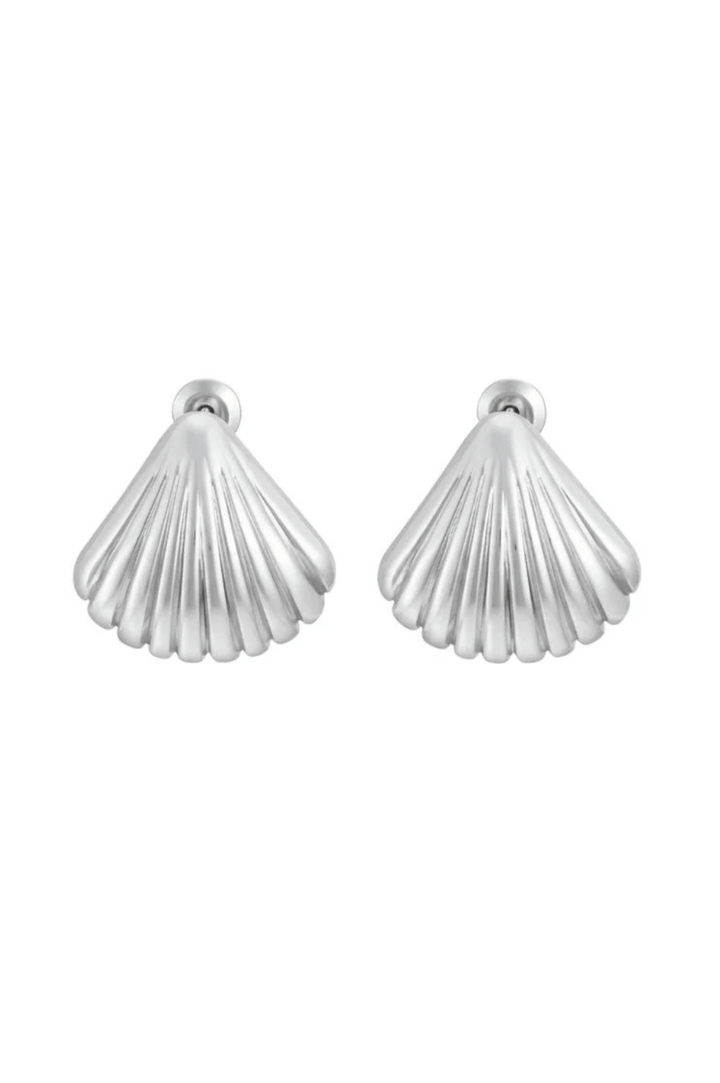 Lani Shell Studs - Silver