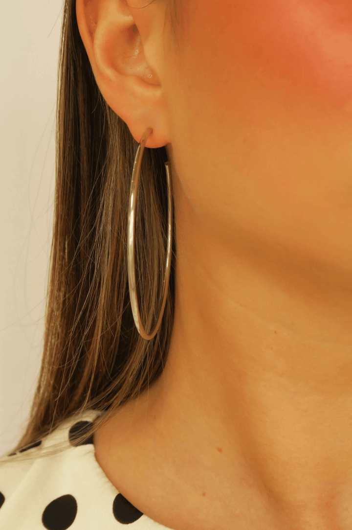 Mia Hoops - Silver