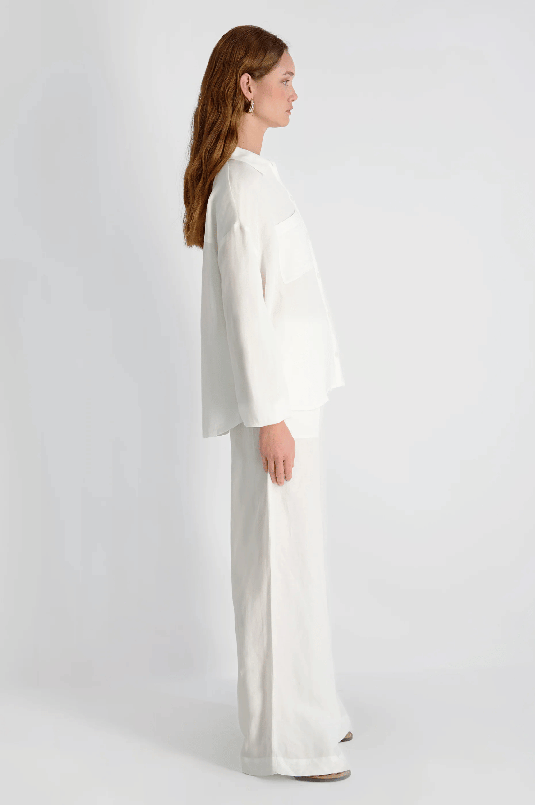 Cooper Linen Blouson Sleeve Top