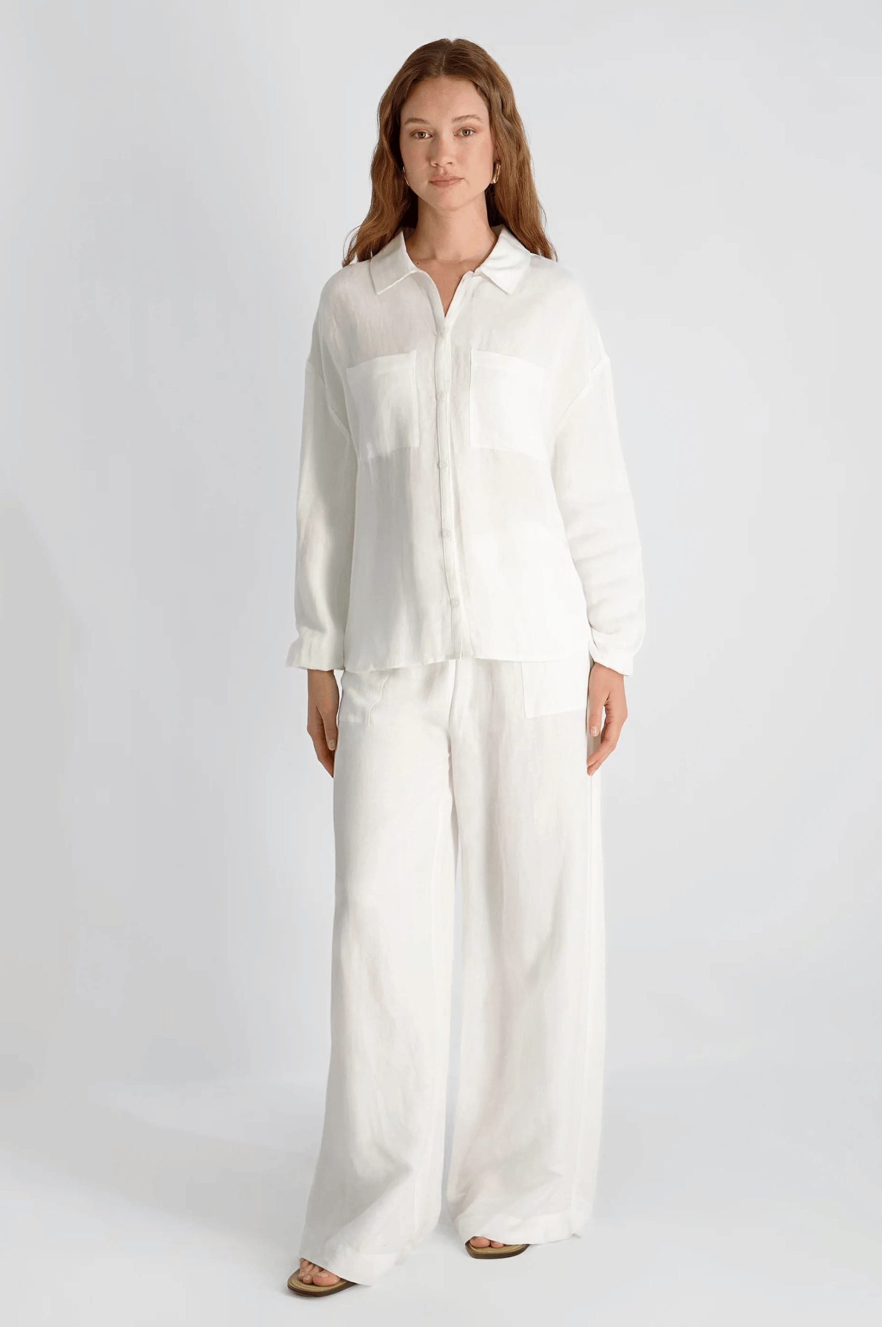 Cooper Linen Blouson Sleeve Top