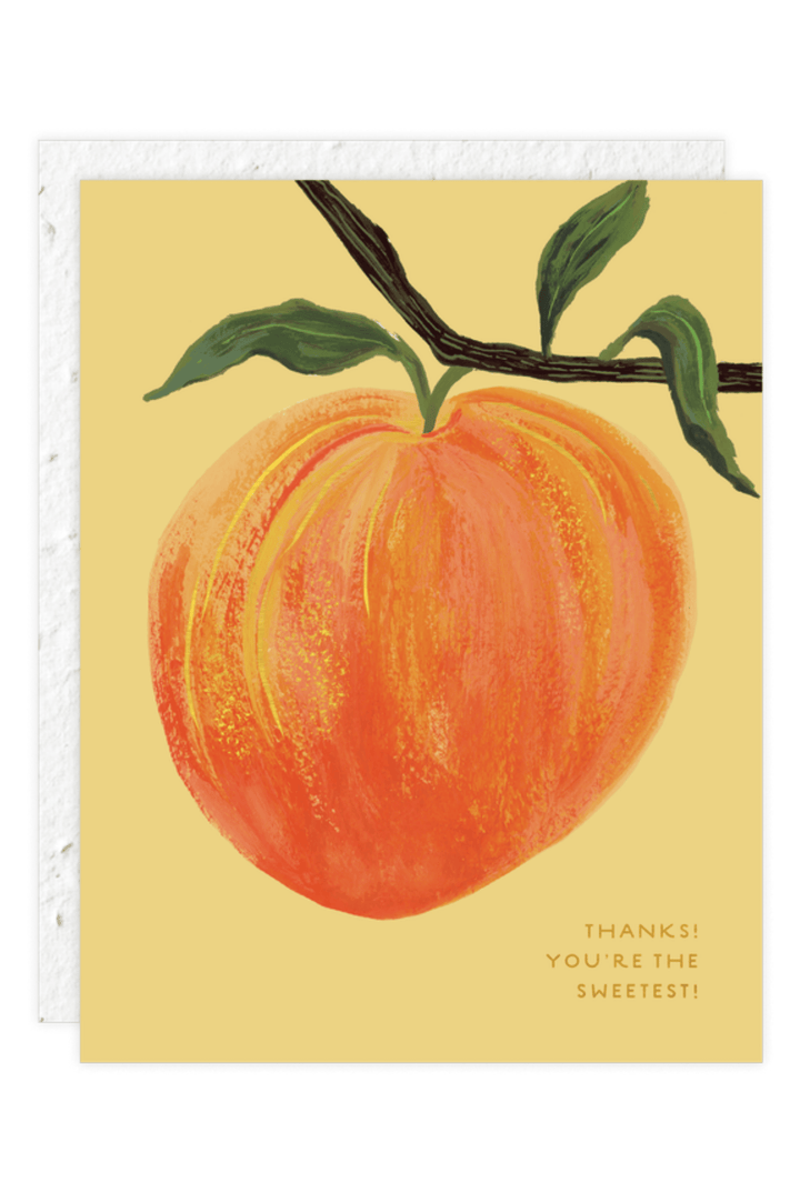 Peach - Thank You Card