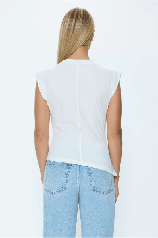 Nya Draped Tee - Le Blanc