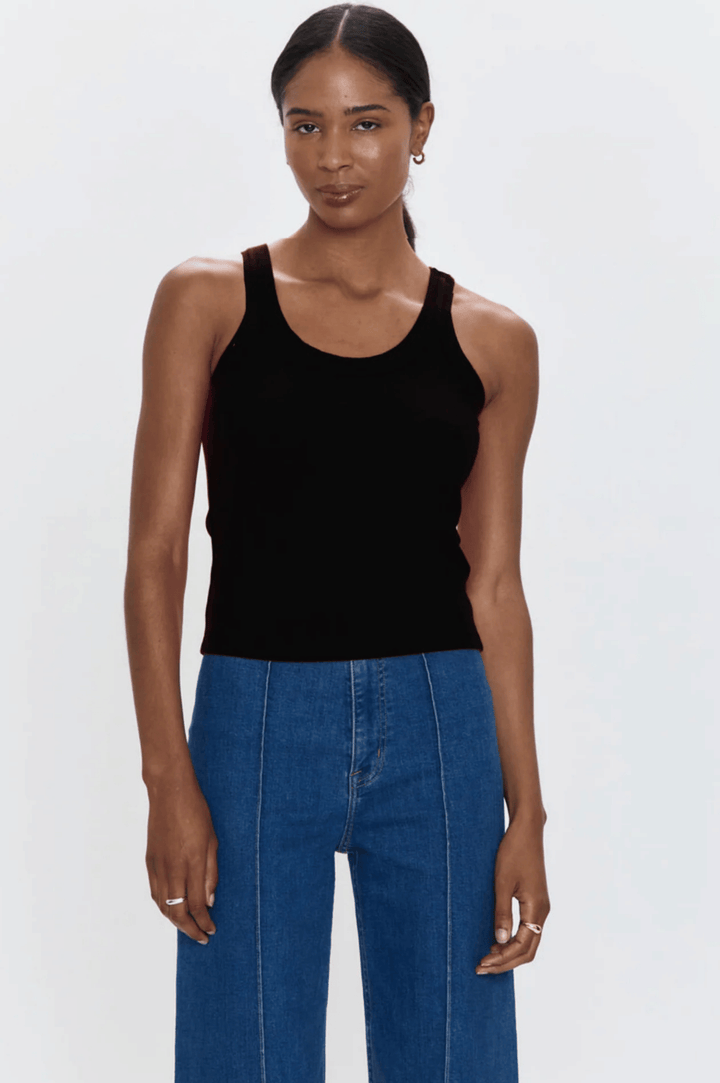 Christy Curved Hem Tank - Nior