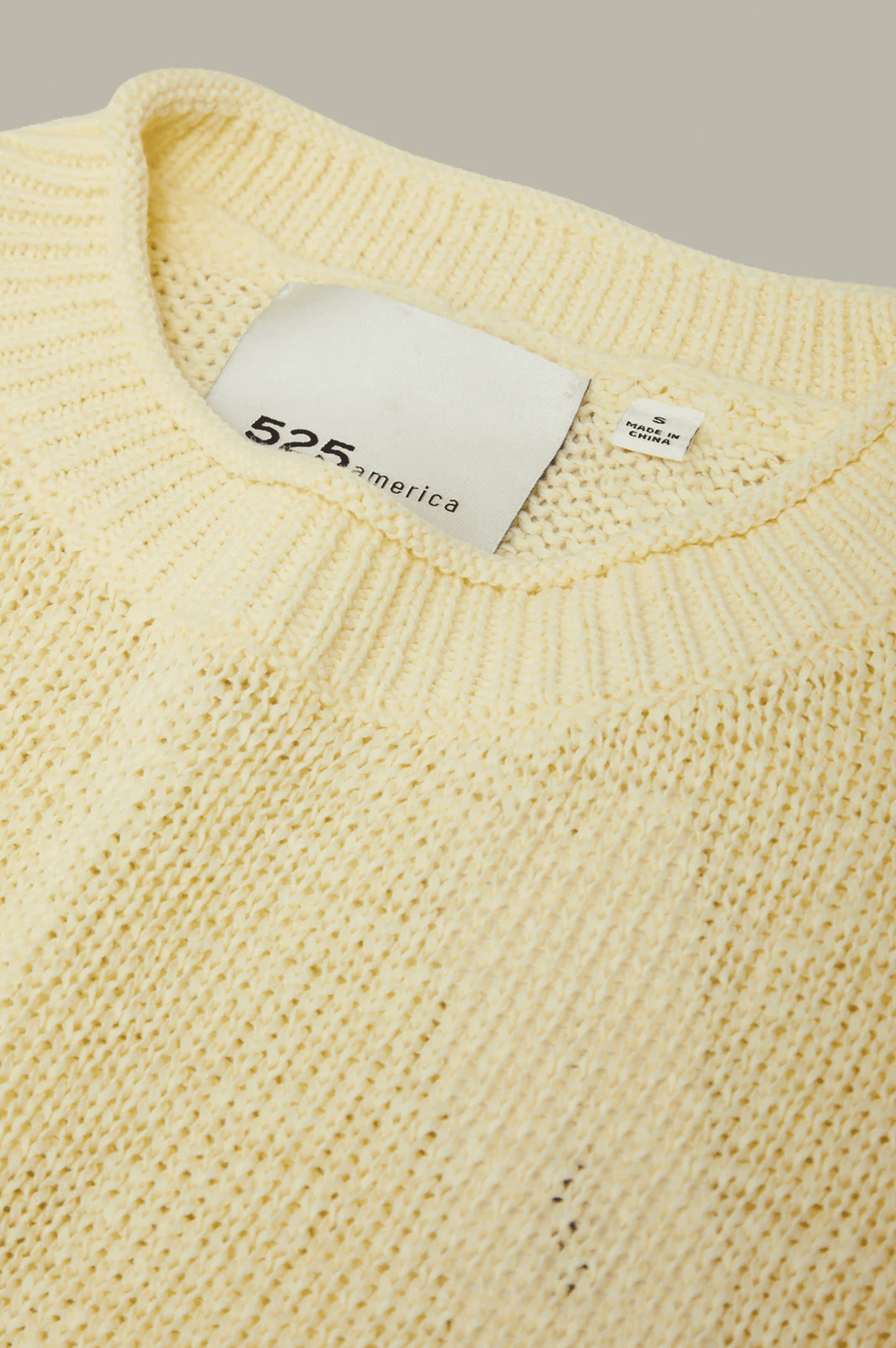 Terri Roll Edge Short Sleeve Sweater - Lemon Icing