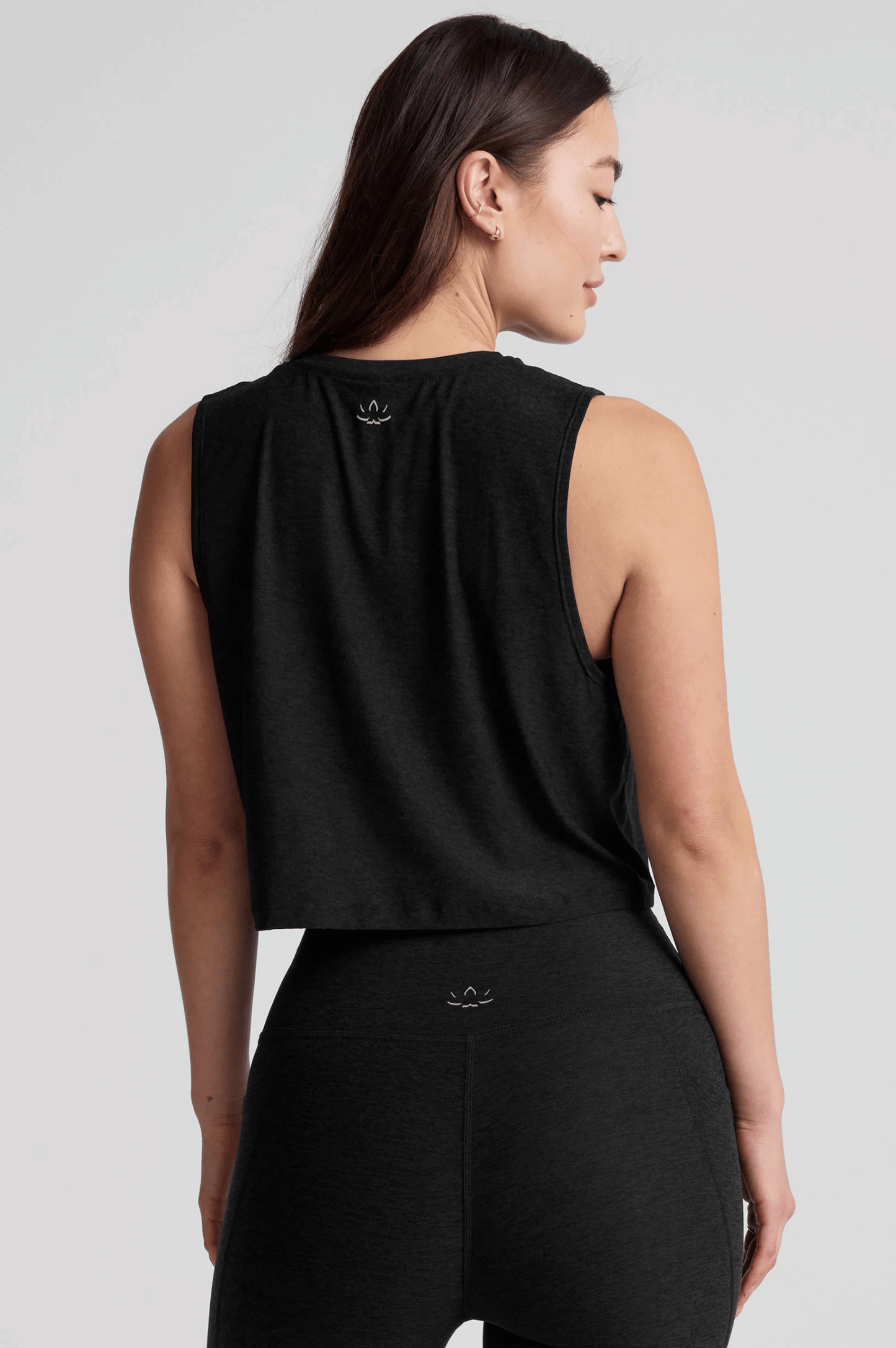 Featherweight Minimal Cropped Tank - Darkest Night