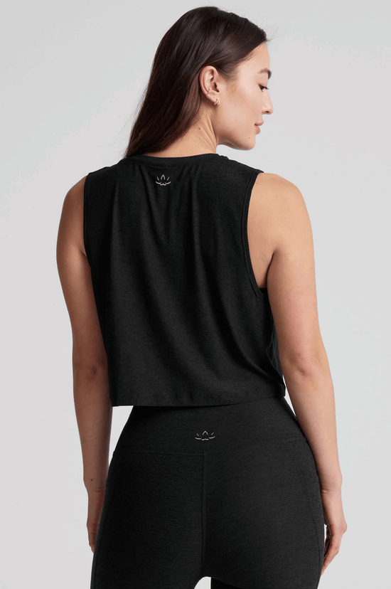Featherweight Minimal Cropped Tank - Darkest Night
