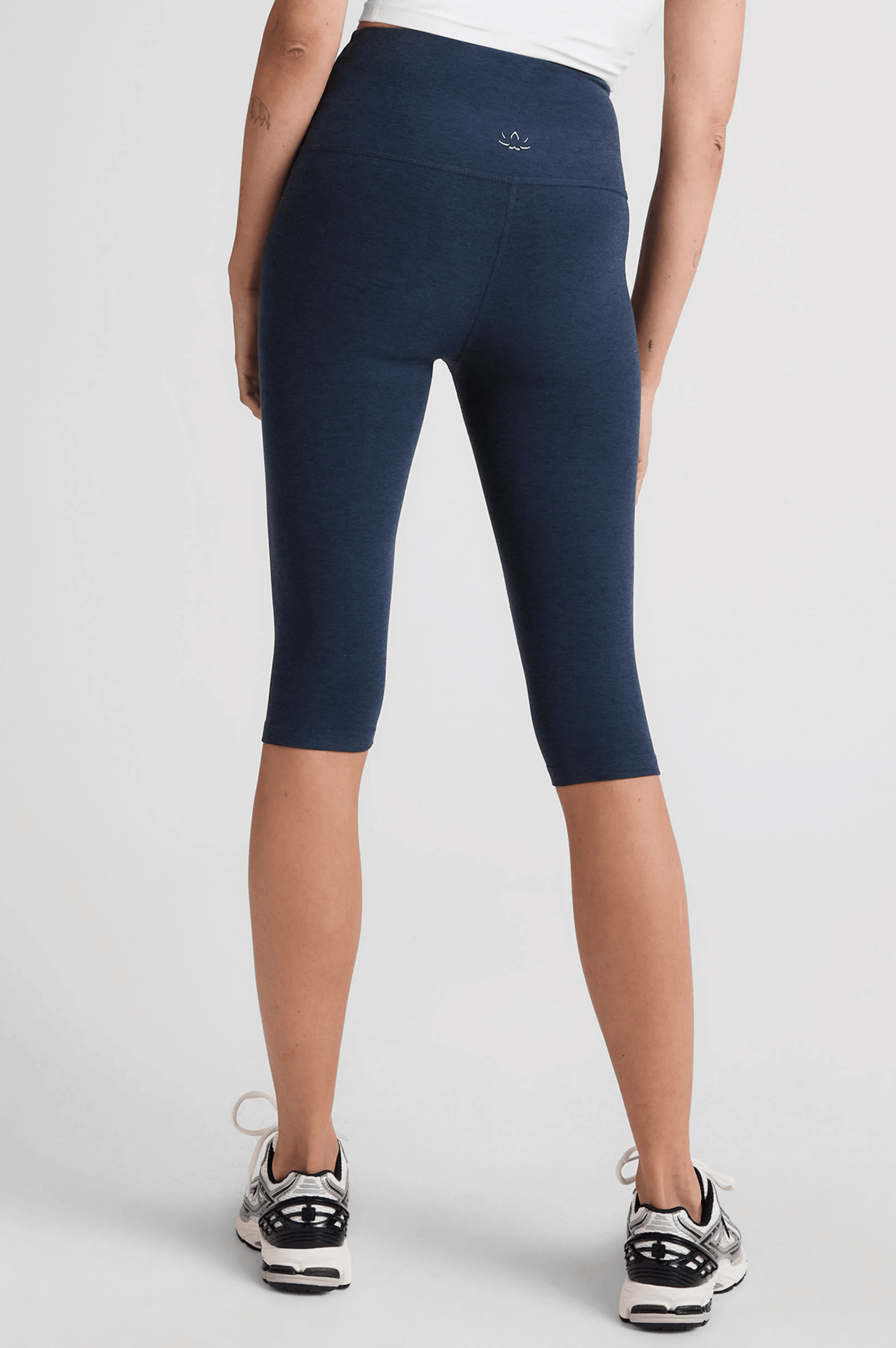 Spacedye High Waisted Pedal Pusher Legging- Nocturnal Navy