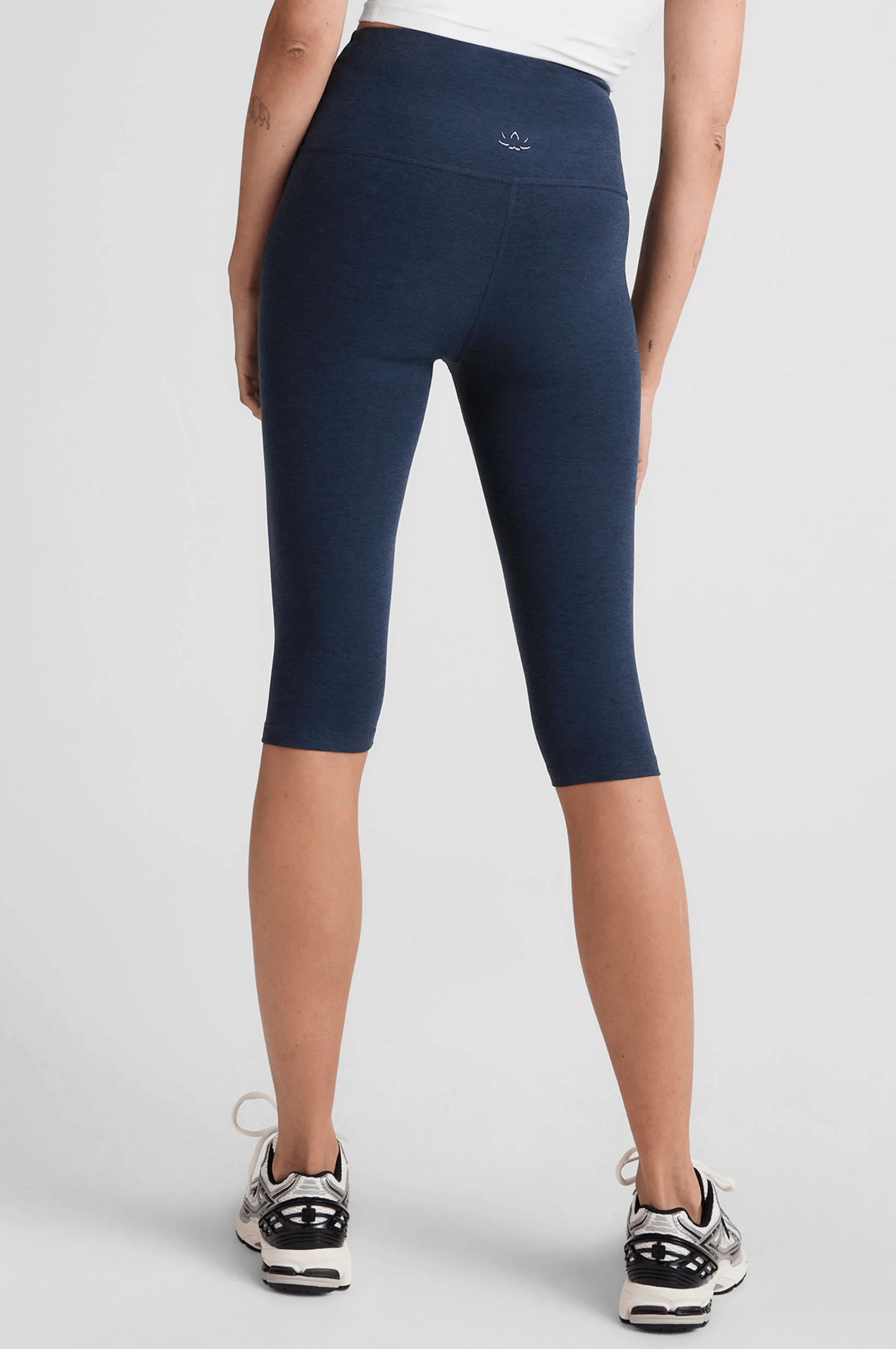 Spacedye High Waisted Pedal Pusher Legging- Nocturnal Navy