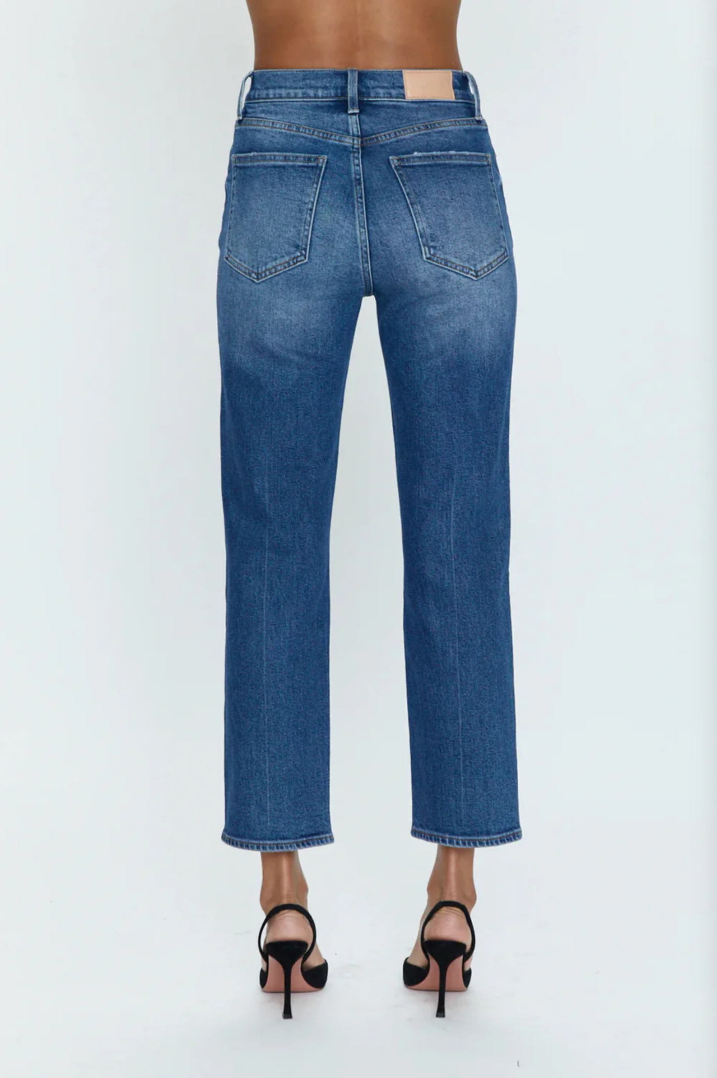 Charlie High Rise Classic Straight Ankle - Augustus