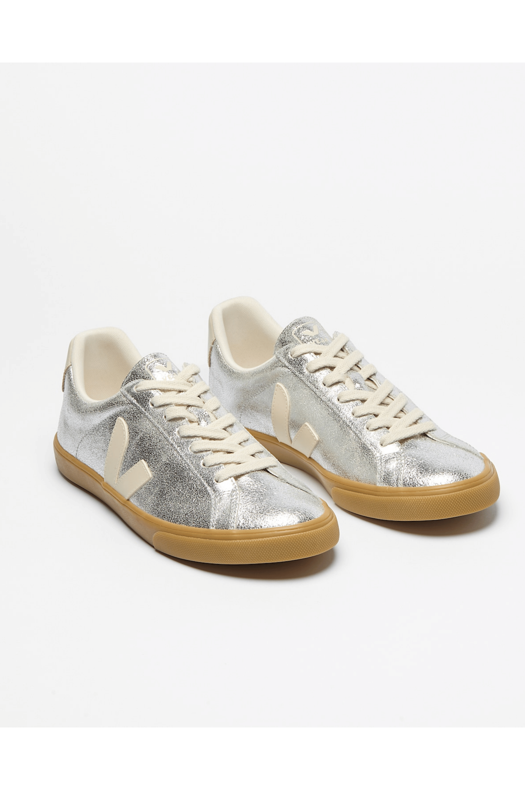 Esplar Logo Suede - Silver Pierre Natural