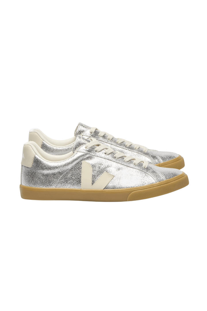 Esplar Logo Suede - Silver Pierre Natural