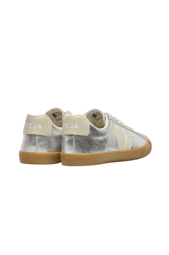 Esplar Logo Suede - Silver Pierre Natural