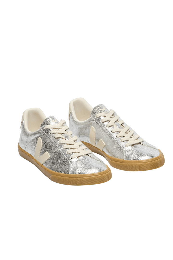 Esplar Logo Suede - Silver Pierre Natural