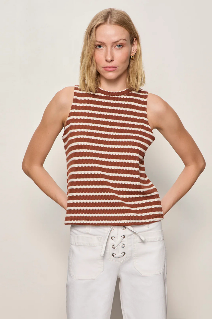 Campari Tank - Clay Stripe