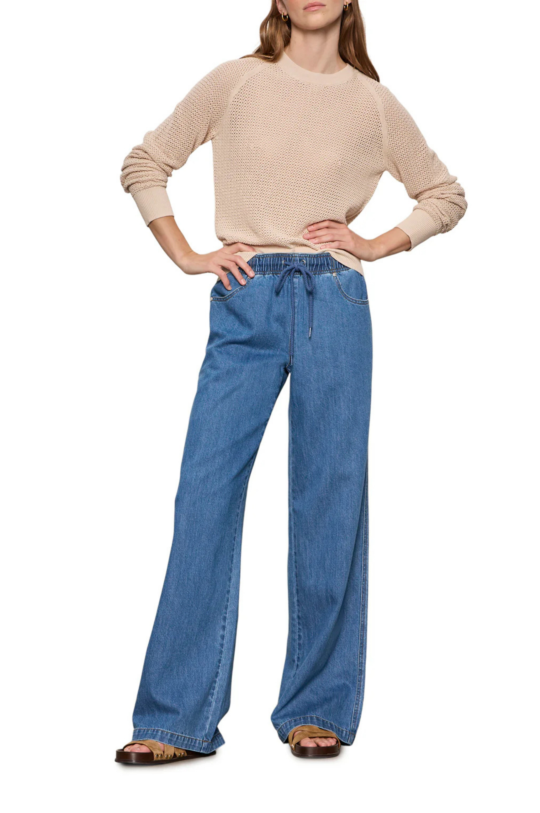 Soleil Open Stitch Sweater - Dark Opal