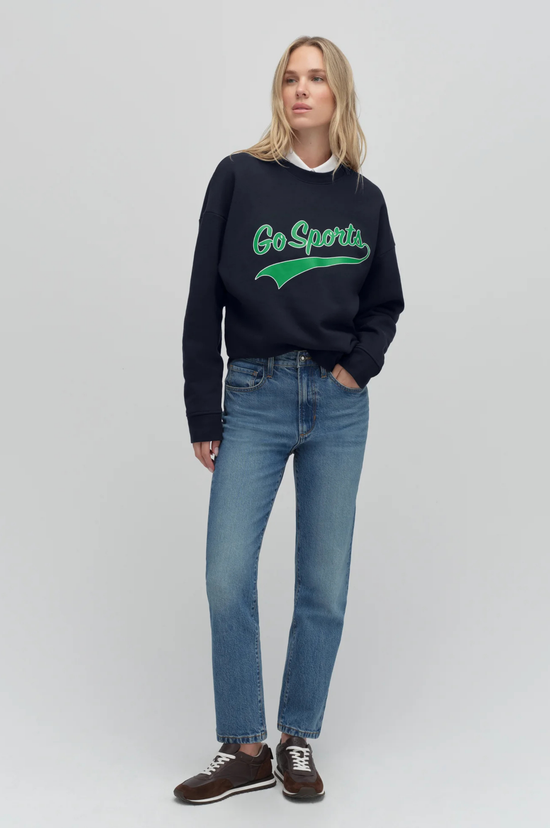 The Go Sports Sweatshirt - Navy/Green/White