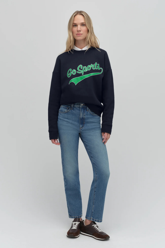 The Go Sports Sweatshirt - Navy/Green/White